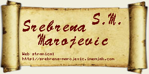 Srebrena Marojević vizit kartica